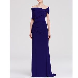 COPY - Badgley Mischka Off The Shoulder Ruched Go…